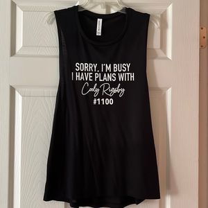 Custom Peloton Tank Top (Ride #1100 - Cody Rigsby)